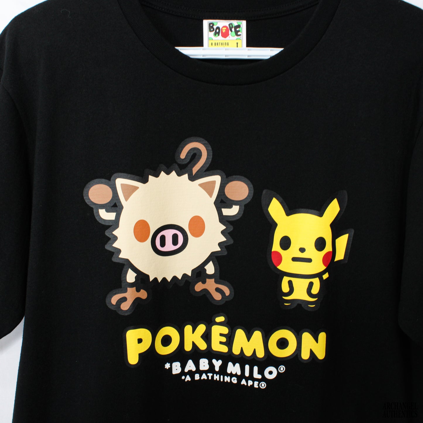 BAPE x Pokemon Mankey Tee #2 Black