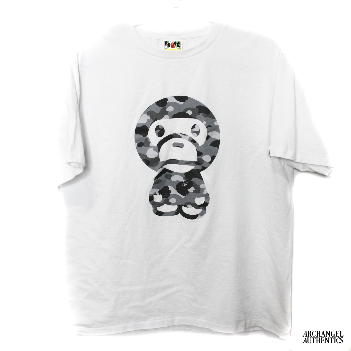 Bape Color Camo Big Baby Milo Tee White/Grey White/Grey