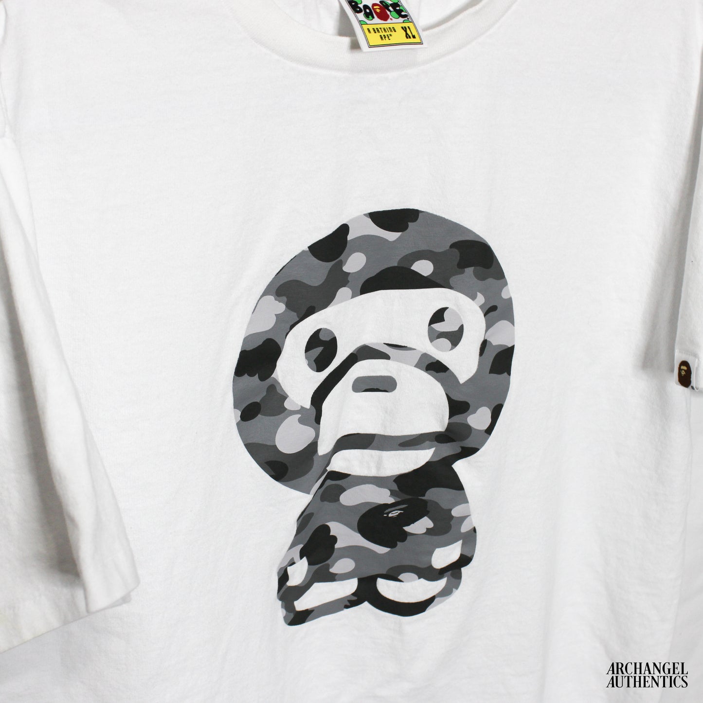 Bape Color Camo Big Baby Milo Tee White/Grey White/Grey