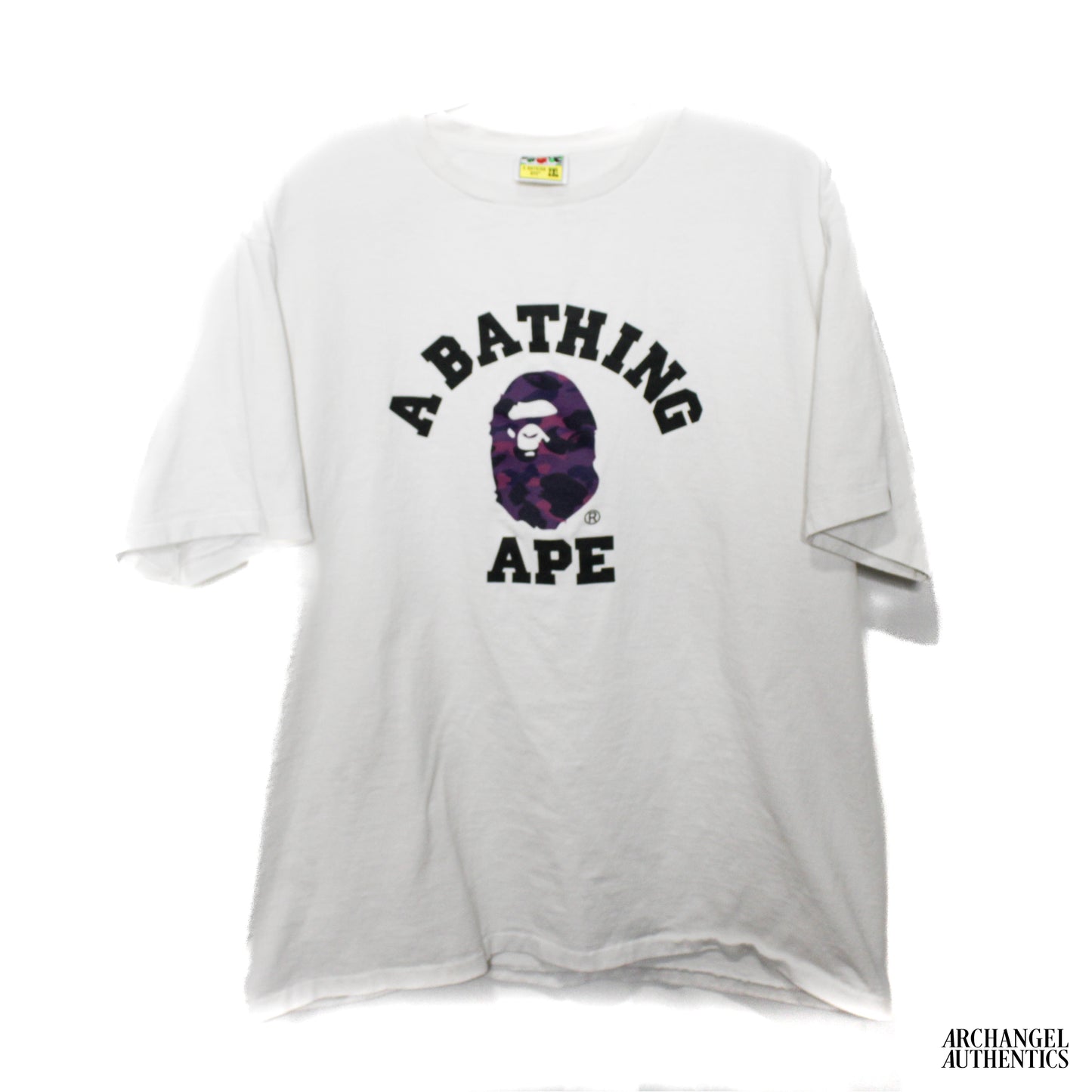 Bape Color Camo College Tee White/Purple White/Purple