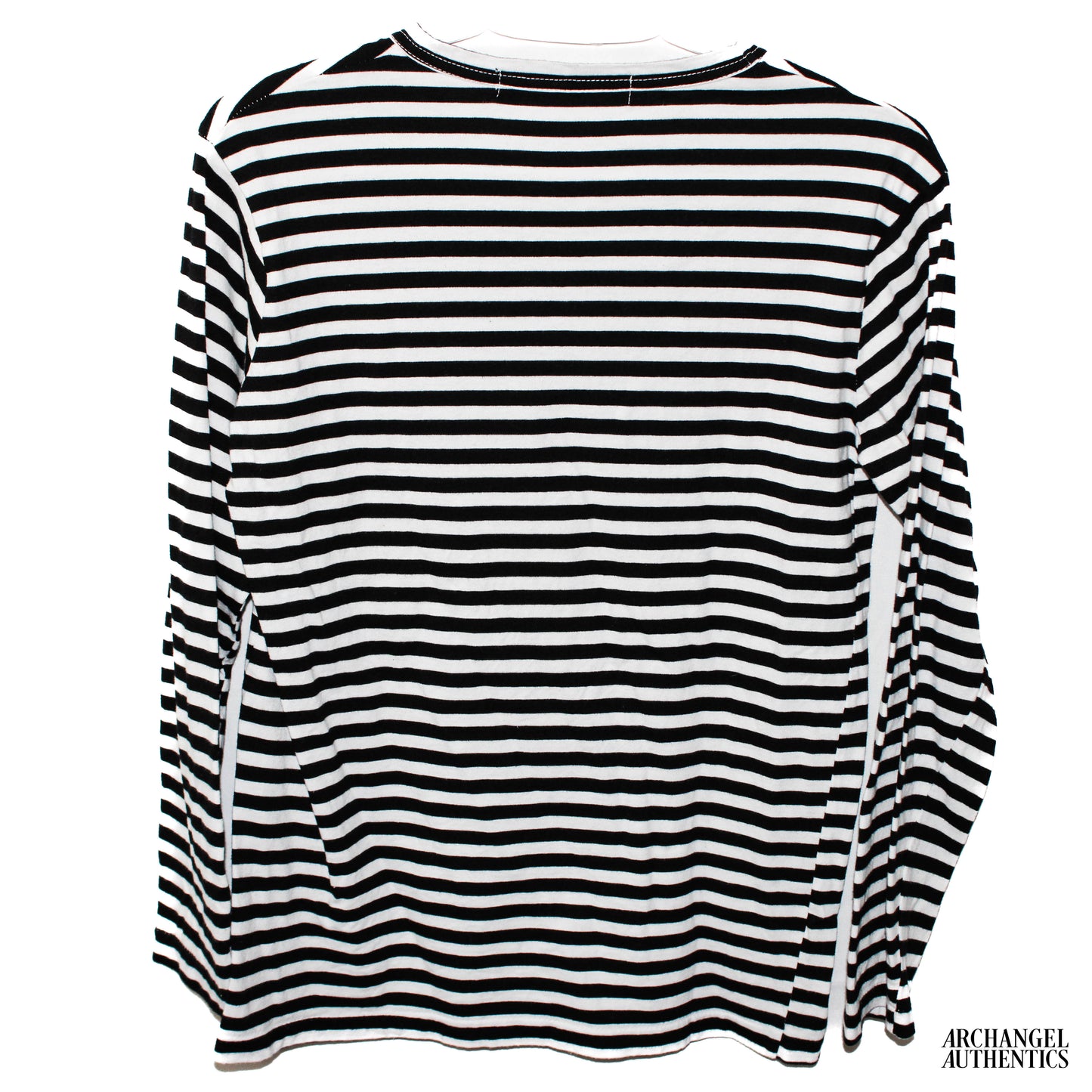 COMME DES GARÇONS PLAY Black & White Heart Long Sleeve T-Shirt