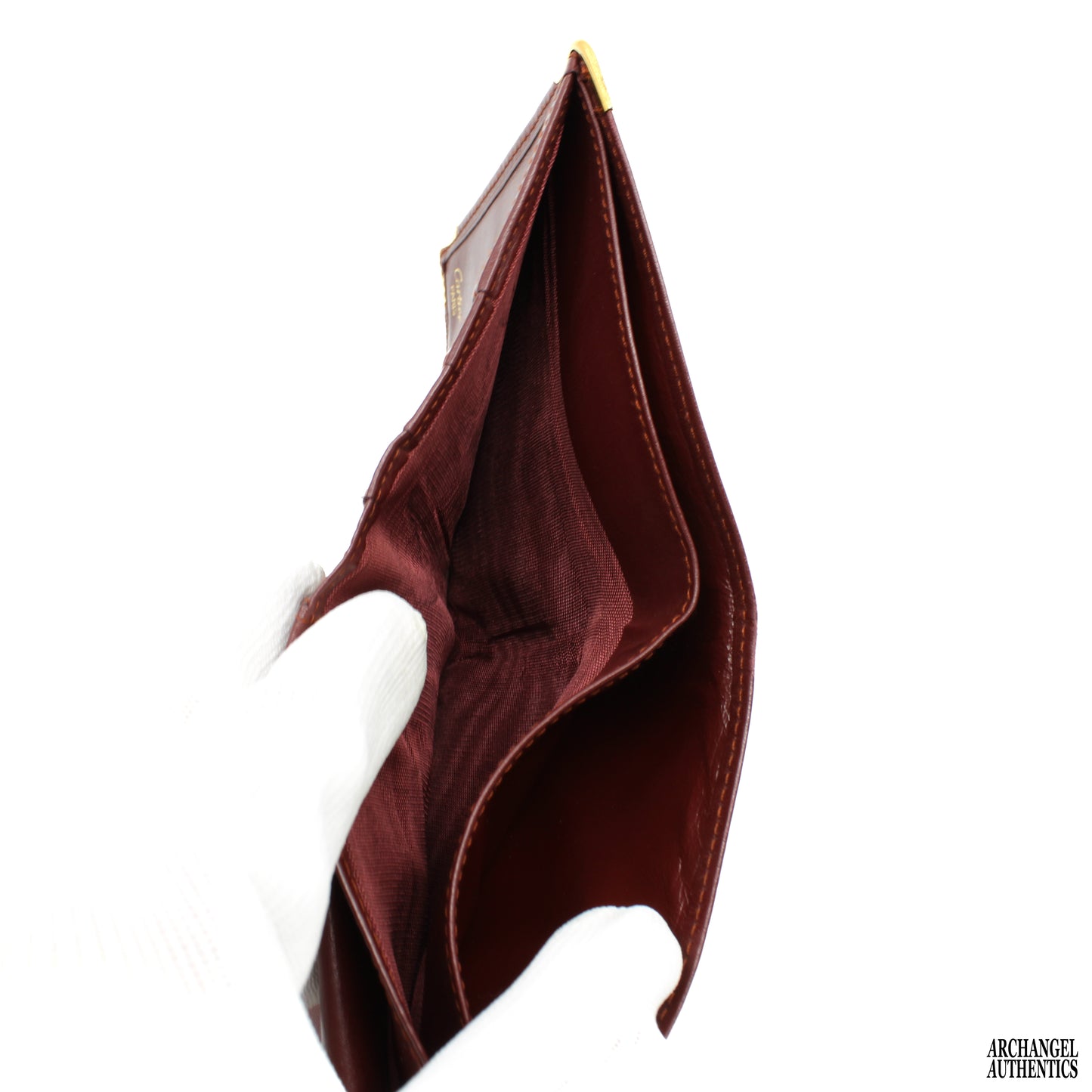Cartier Must Line Burgundy Leather Wallet
