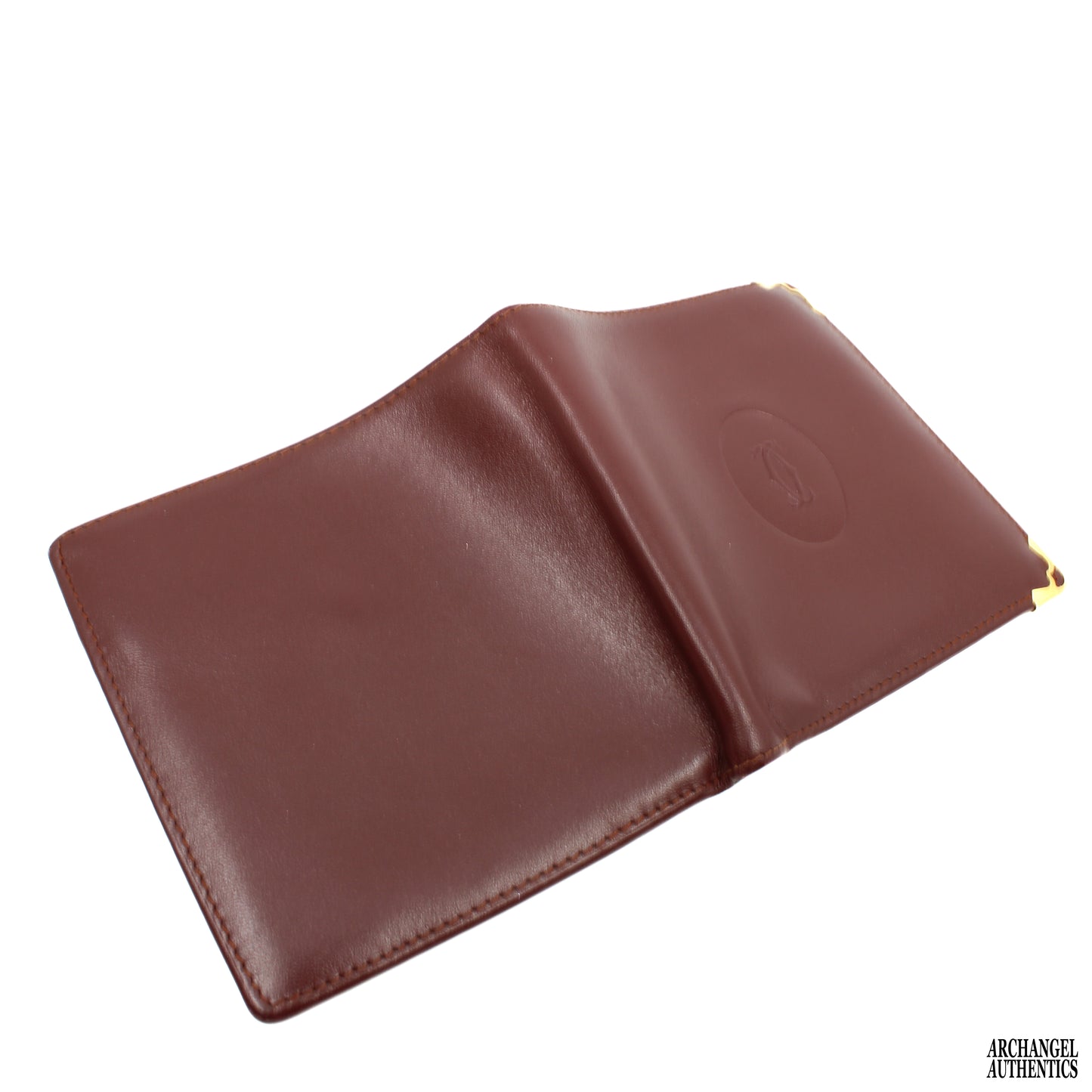 Cartier Must Line Burgundy Leather Wallet