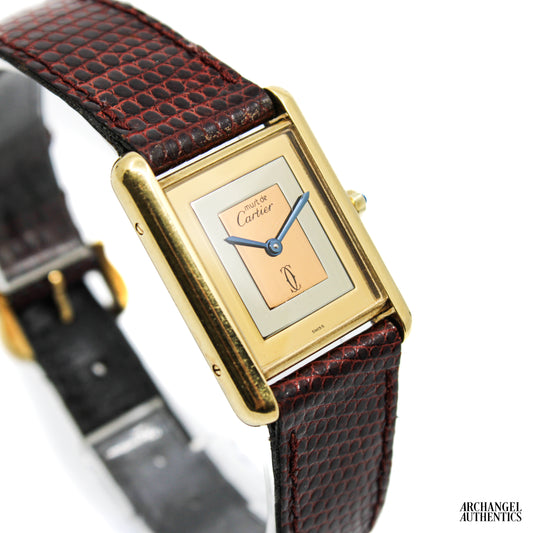 Cartier Must de Tank "Trinity Dial" | Ref. 681006 | 23.5x30mm | Rare Dial STUNNING Condition