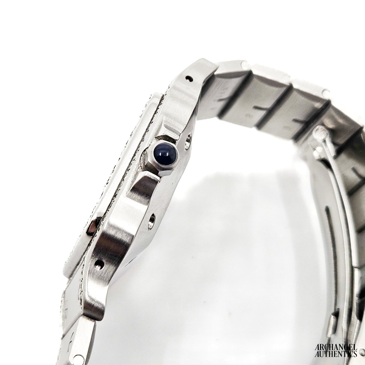Cartier Santos Carree Stainless Steel | Ref. 2960 | Automatic | 29x41mm | Custom Diamonds