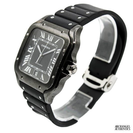 Cartier Santos de Cartier | Large Black DLC | WSSA0039