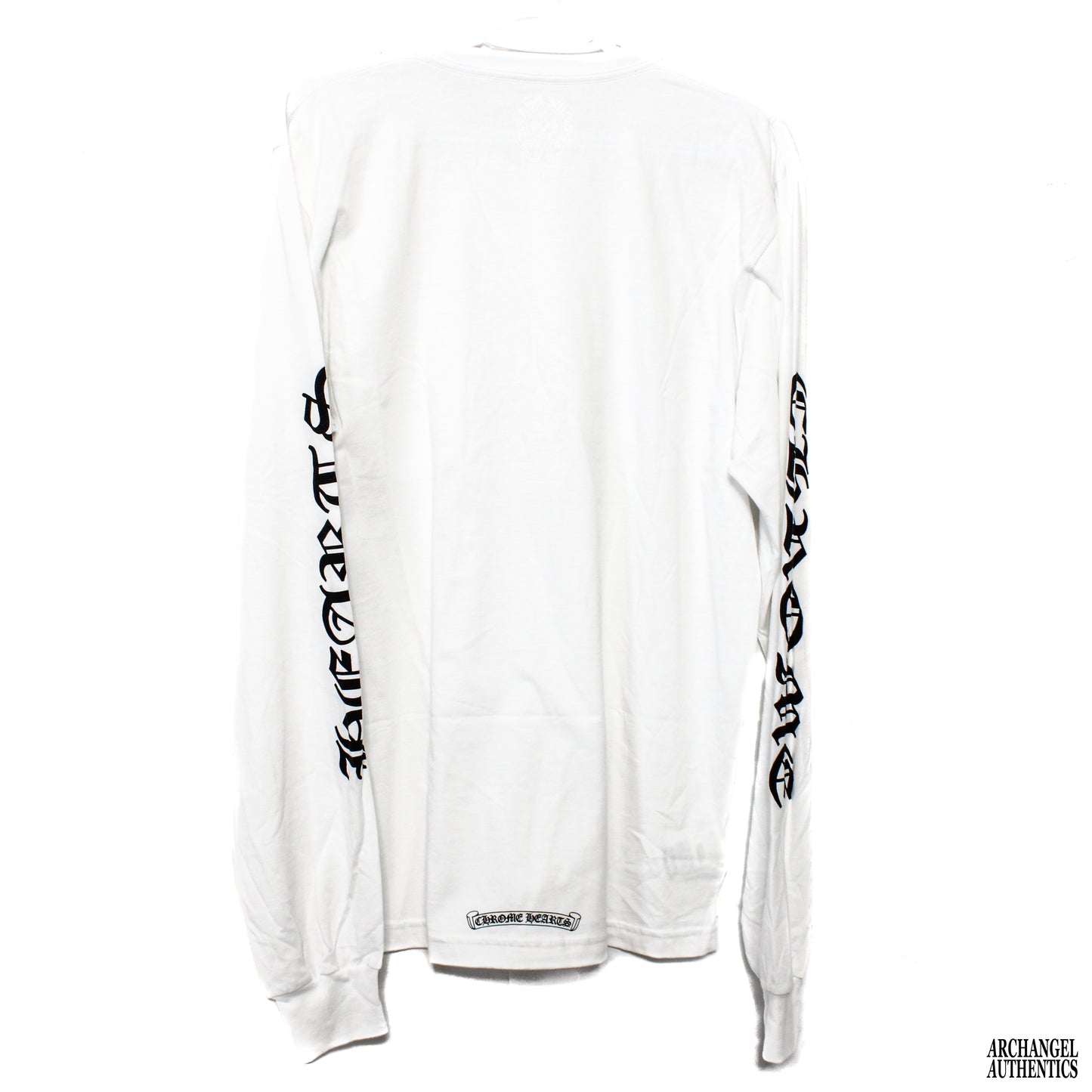 Chrome Hearts Neck Logo LS Tee White