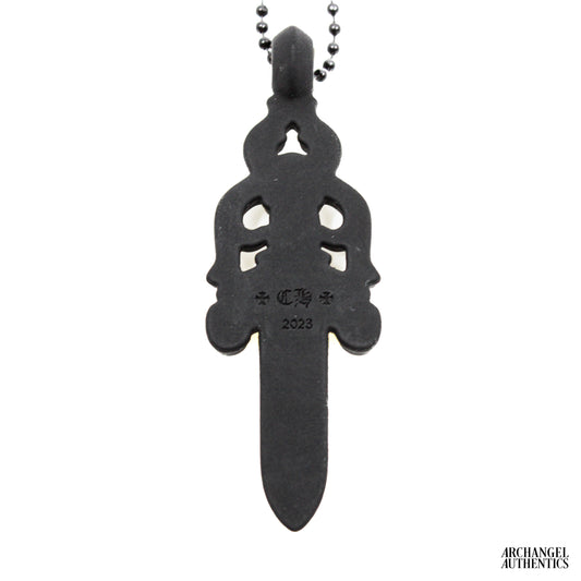 Chrome Hearts Silichrome Dagger Pendant Black