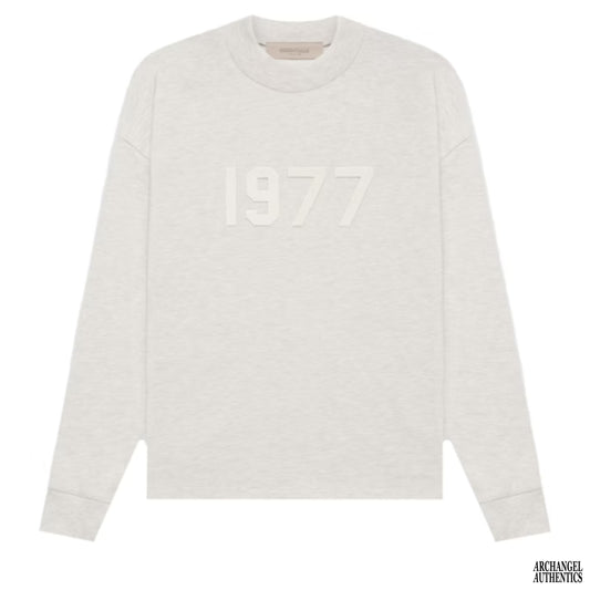 Fear of God Essentials L/S T-Shirt 1977 SS22 Light Oatmeal