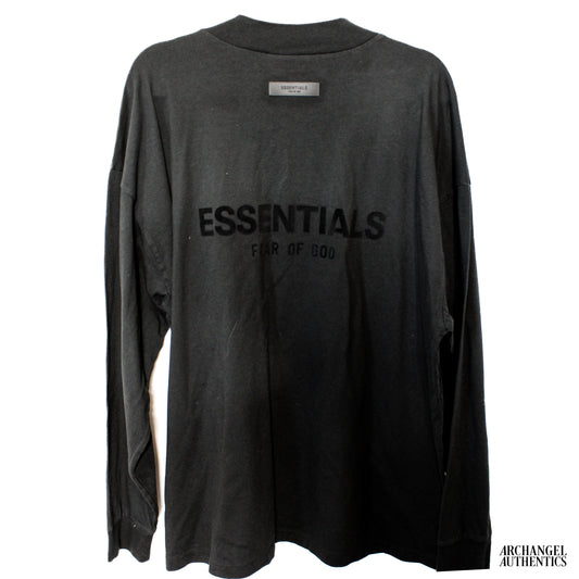 Fear of God Essentials Long Sleeve Tee SS22 Stretch Limo/Black