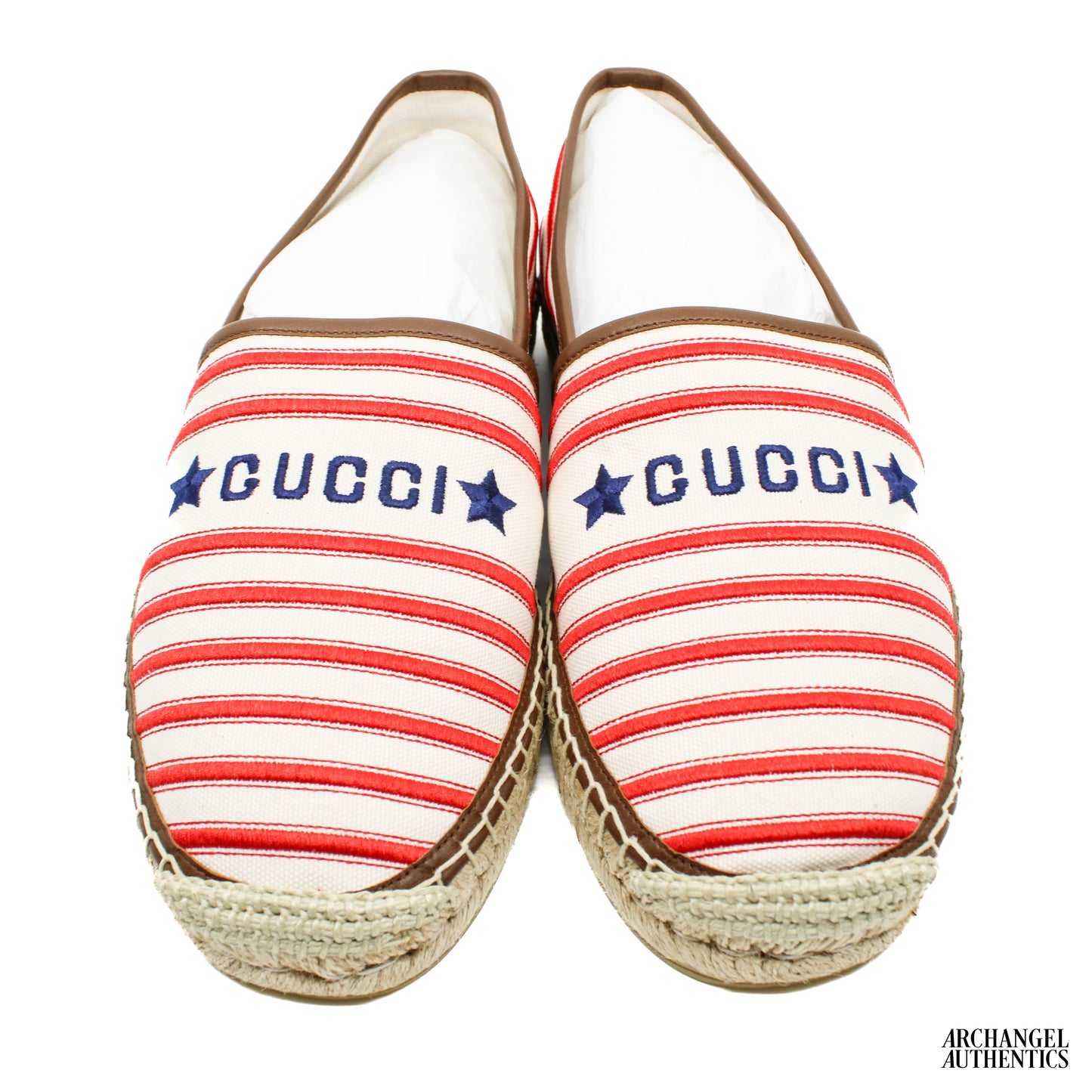 Gucci Alejandro Logo Stripe Espadrille