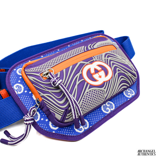 Gucci Belt Bag Jersey GG Sporty Line Purple | 752102 FAB7U 8489