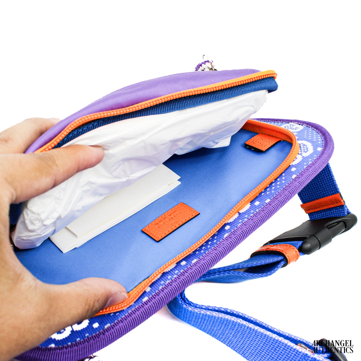 Gucci Belt Bag Jersey GG Sporty Line Purple | 752102 FAB7U 8489