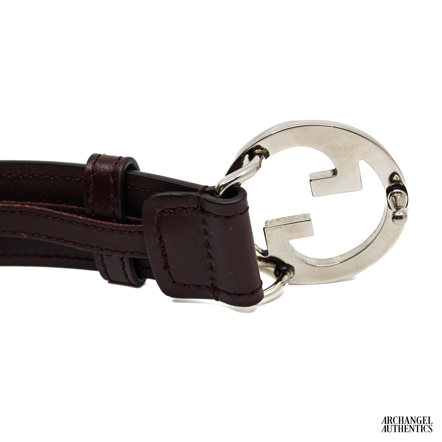 Gucci Blondie Interlocking G Belt Dark Red/ Bordeaux | 734771 US10N 6039