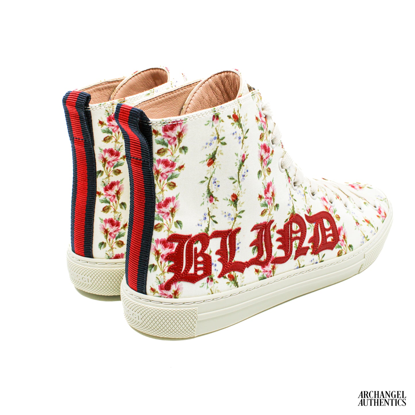 Gucci Canvas Romantic Print Major Blind For Love High Top