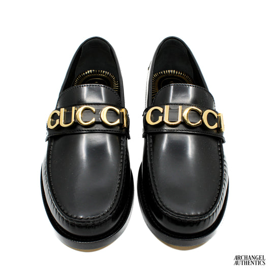 Gucci Cara Logo Snaffle Loafer Black