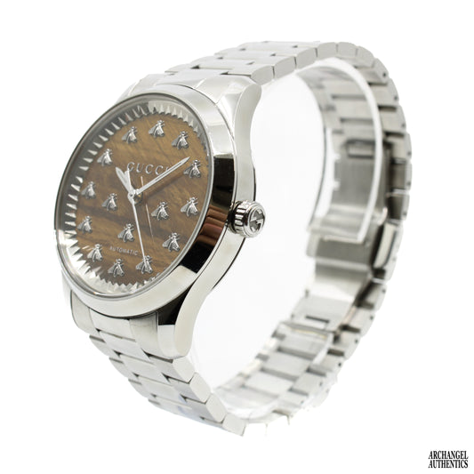 Gucci G-Timeless reloj automático con esfera marrón