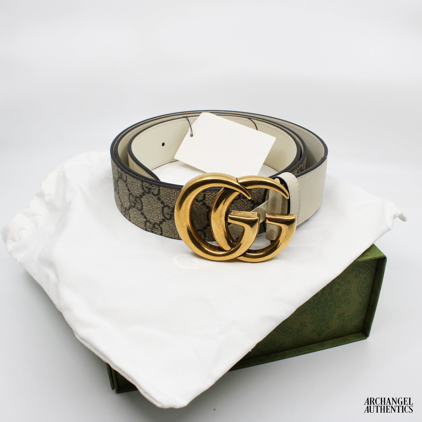Gucci GG Marmont G Print Wide Belt Gold | 400593 92TLC 9761