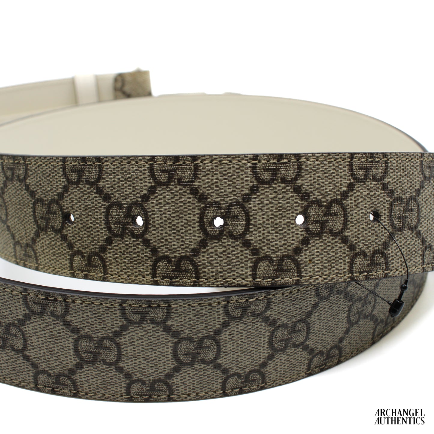 Gucci GG Marmont Wide Belt 'Beige/Ebony GG Supreme' | 400593 HUH4V 9761