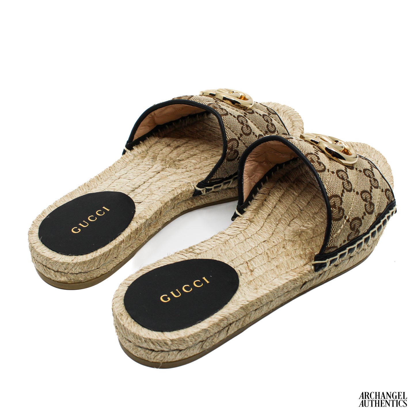 Gucci GG Matelasse Canvas Espadrille Sandal (Women's)