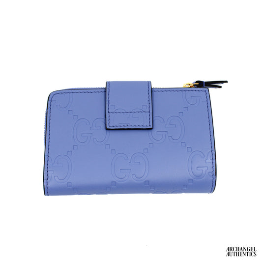 Gucci GG Medium Wallet Lilac Blue GG | 790131 AAC1Q 5242