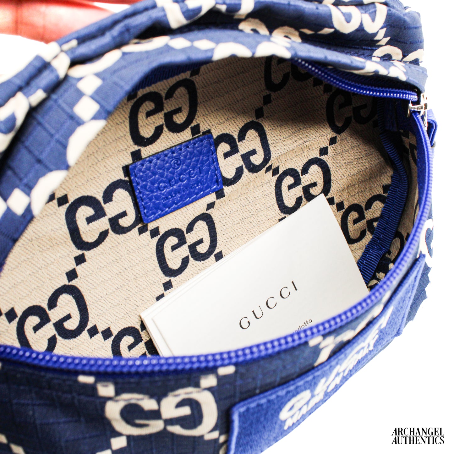 Gucci GG Ripstop Nylon Belt Bag Blue | 767934 FACUD 8449