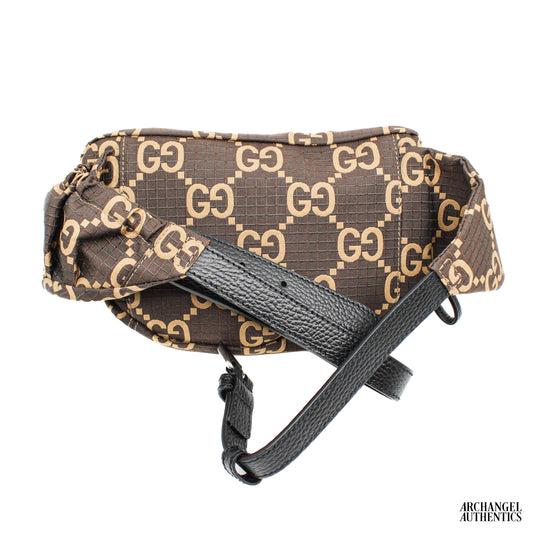 Gucci GG Ripstop Nylon Belt Bag Brown | 767934 FACPM 9441