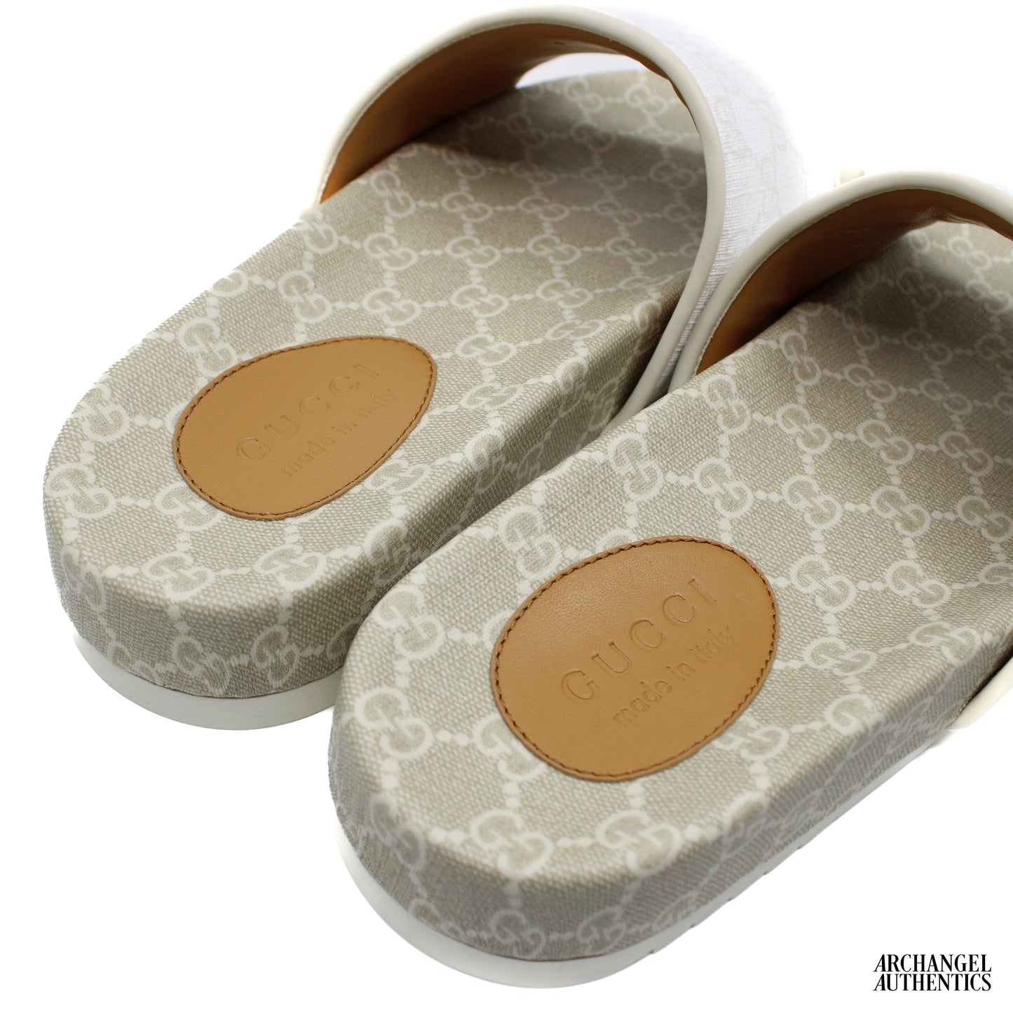Gucci GG Supreme Slide Sandal White/Mystic White