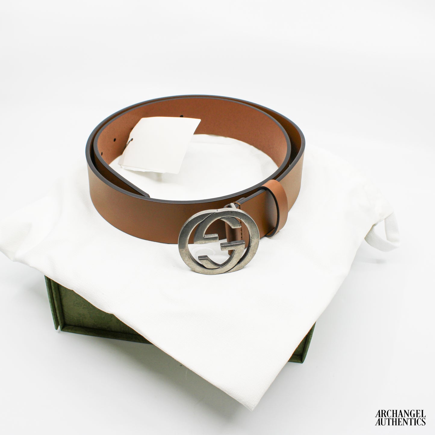 Gucci Interlocking G Brown Leather Belt | 546389 BGH0N 2535
