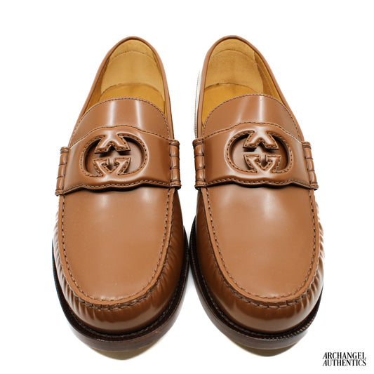 Gucci Interlocking G Casual Low-Top Shoes Brown