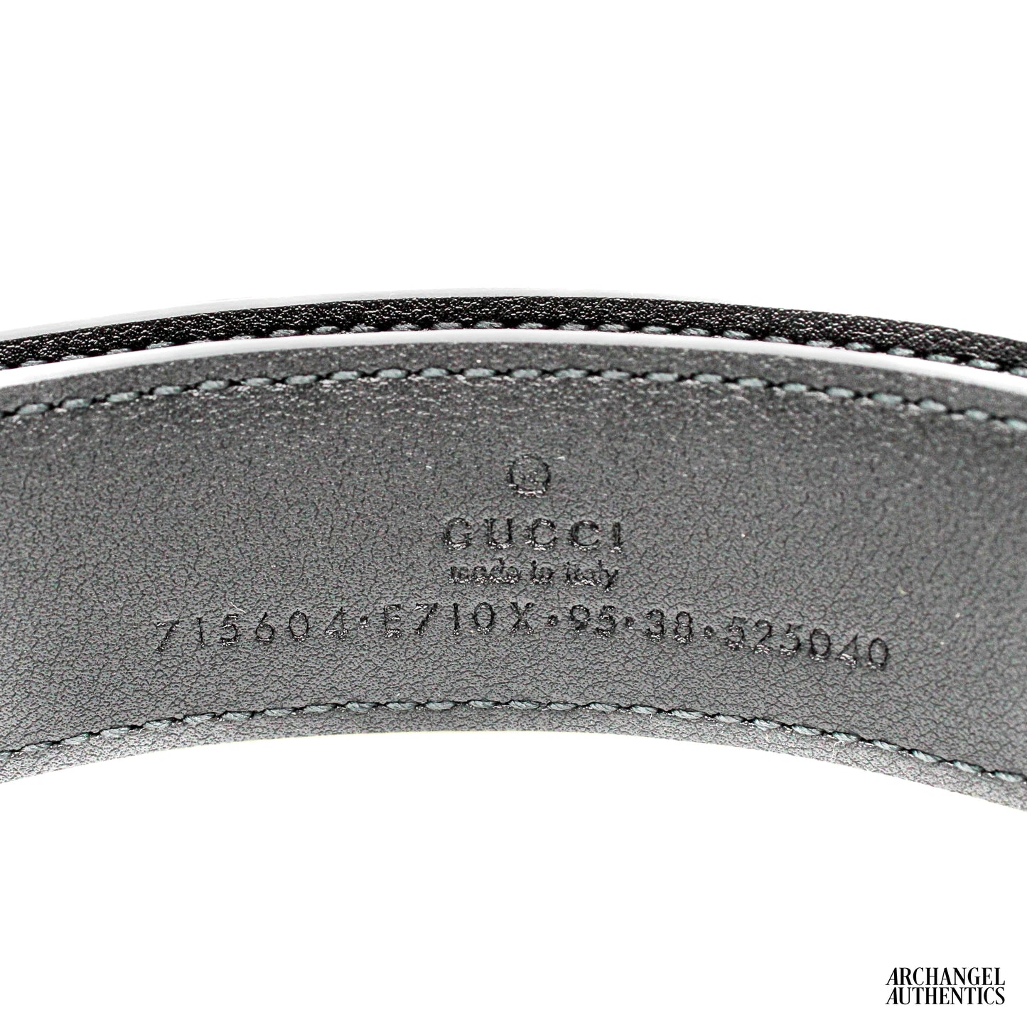 Gucci Interlocking G Crocodile Leather Belt Black | 715604 E7I0X 1000