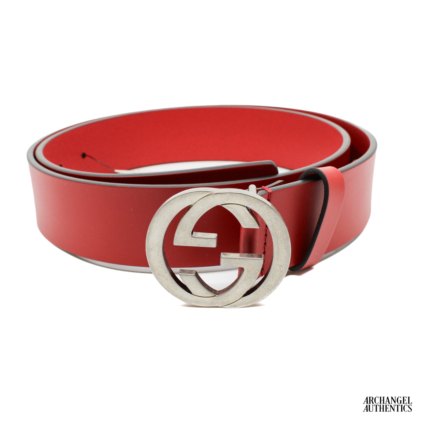 Gucci Interlocking G Red Leather Belt | 546389 BGH0N 6420