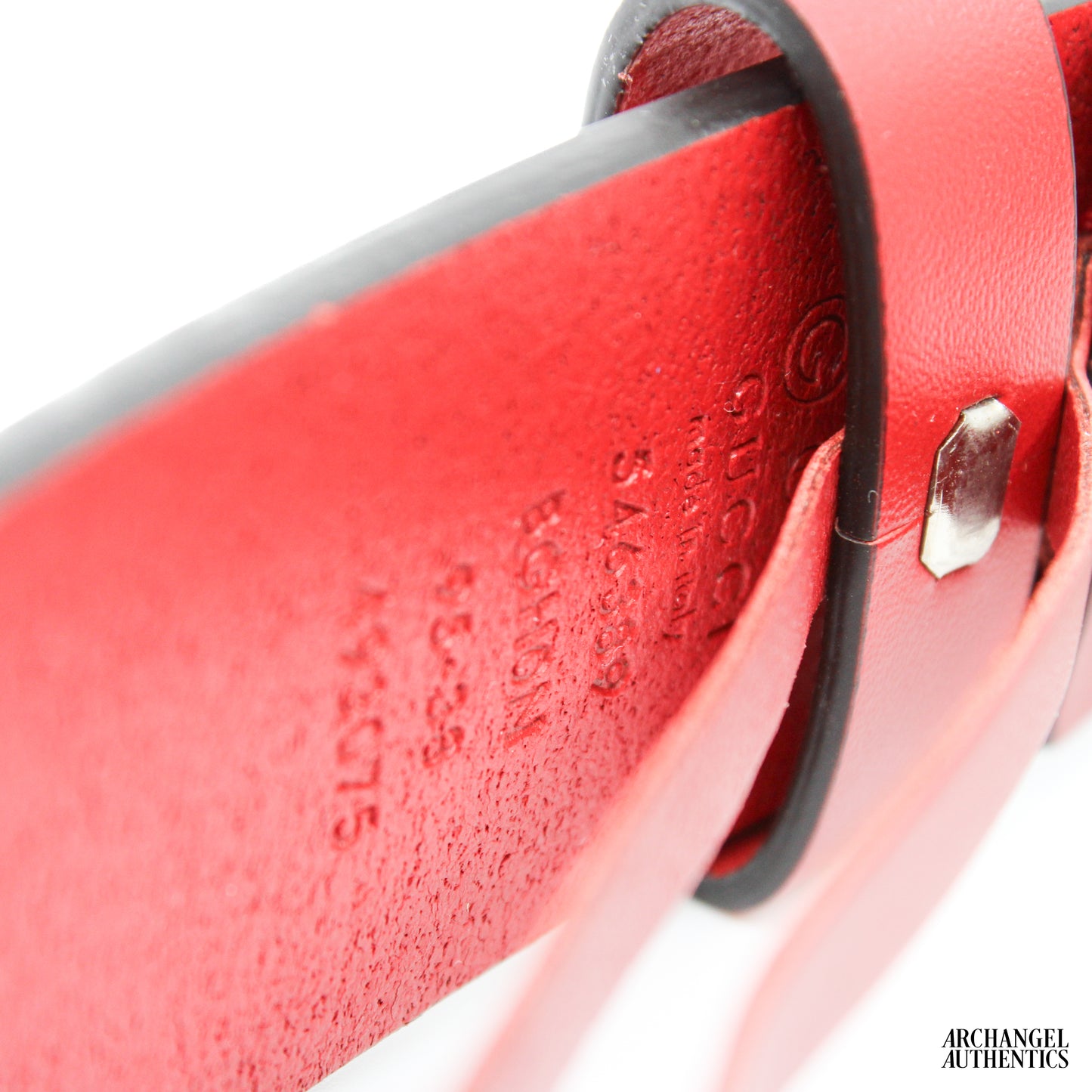 Gucci Interlocking G Red Leather Belt | 546389 BGH0N 6420