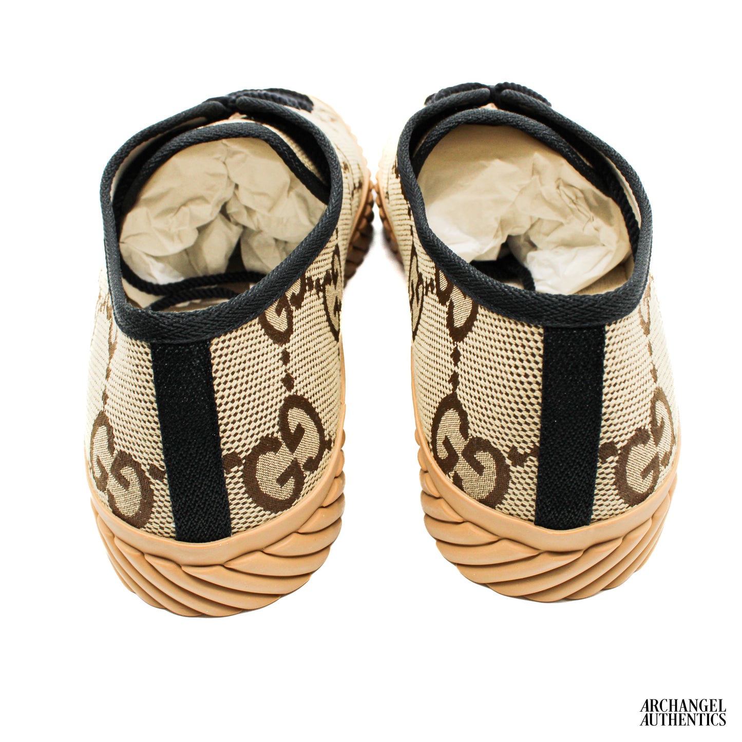 Gucci Maxi GG Low Top Beige Ebony