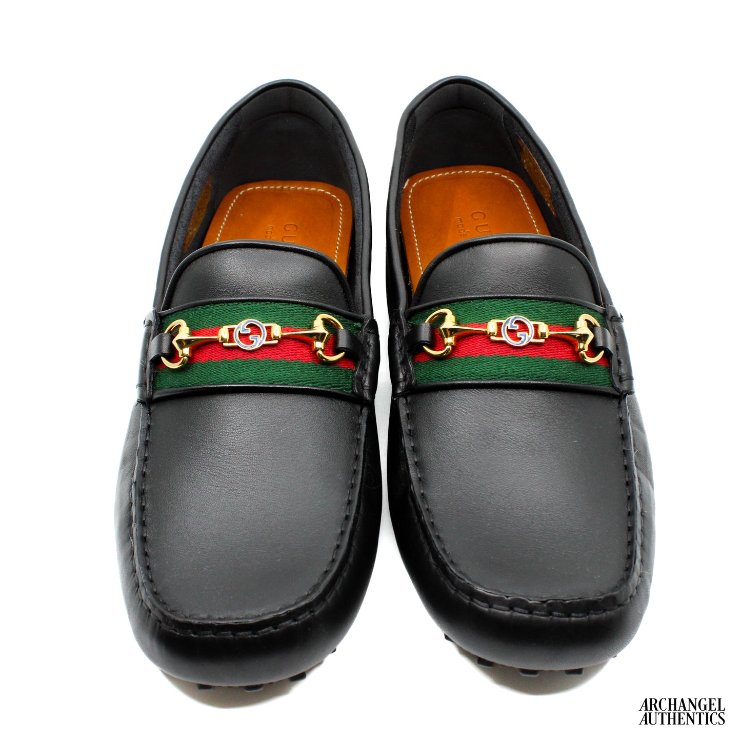Gucci Mens Horsebit Driver Black