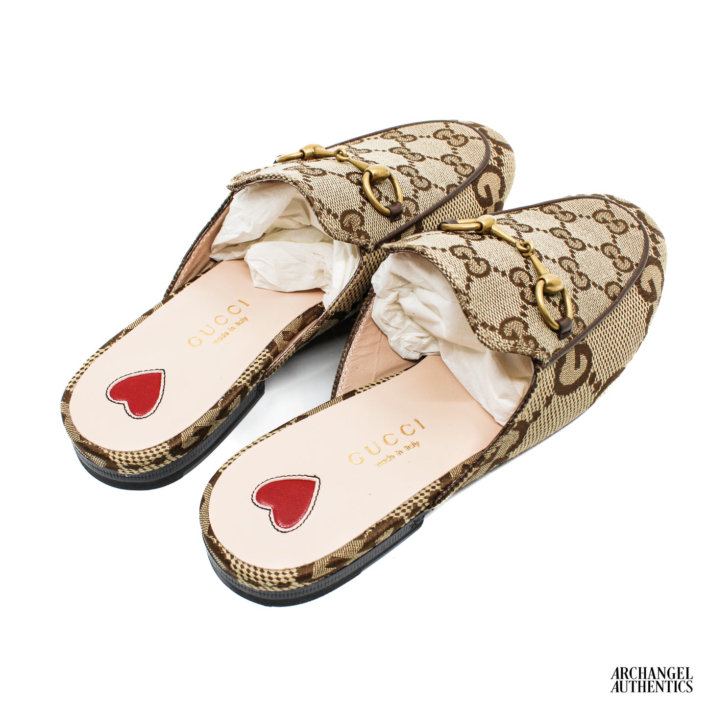 Gucci Princetown Slipper Jumbo GG Camel Canvas