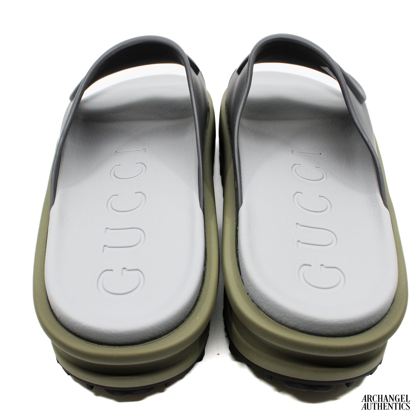 Gucci Sandal Interlocking G Dark Grey Khaki