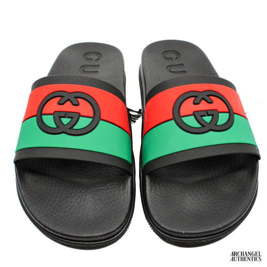 Gucci Slide Interlocking G Black