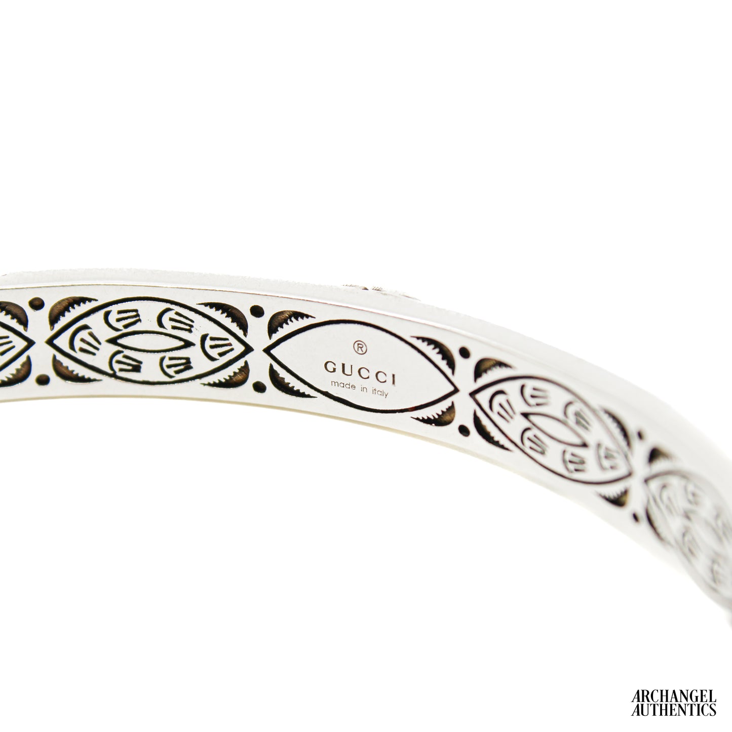 Gucci Sterling Silver Cuff Bracelet w/ Enamel | 645570 J8410 9071