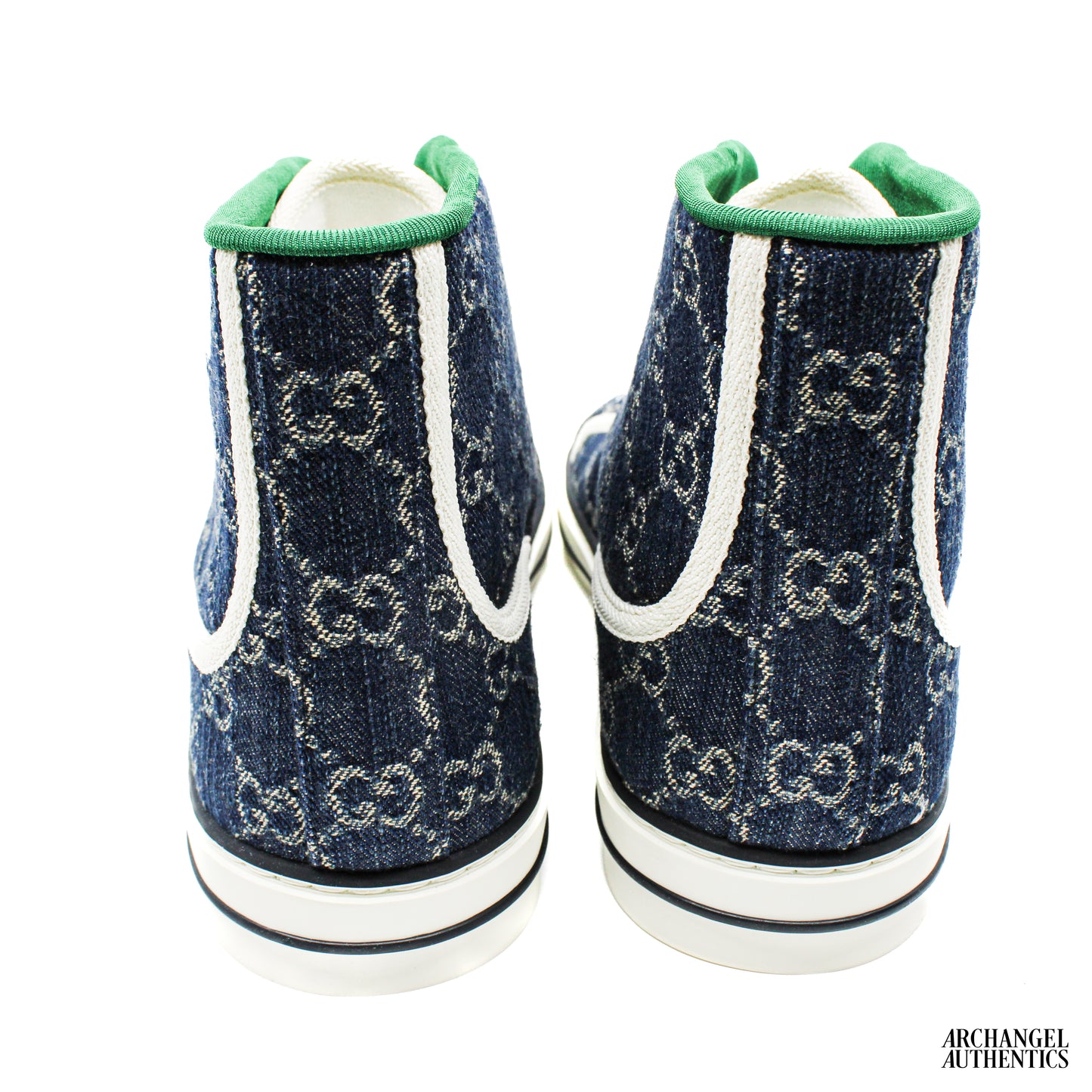 Gucci Tennis 1977 High Top Sneaker Blue