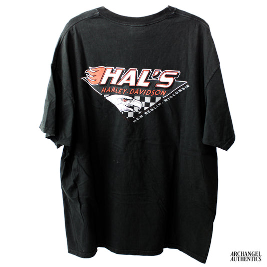 Harley Davidson Hal's New Berlin Wisconsin 100 Year Anniversary T-Shirt USA Black