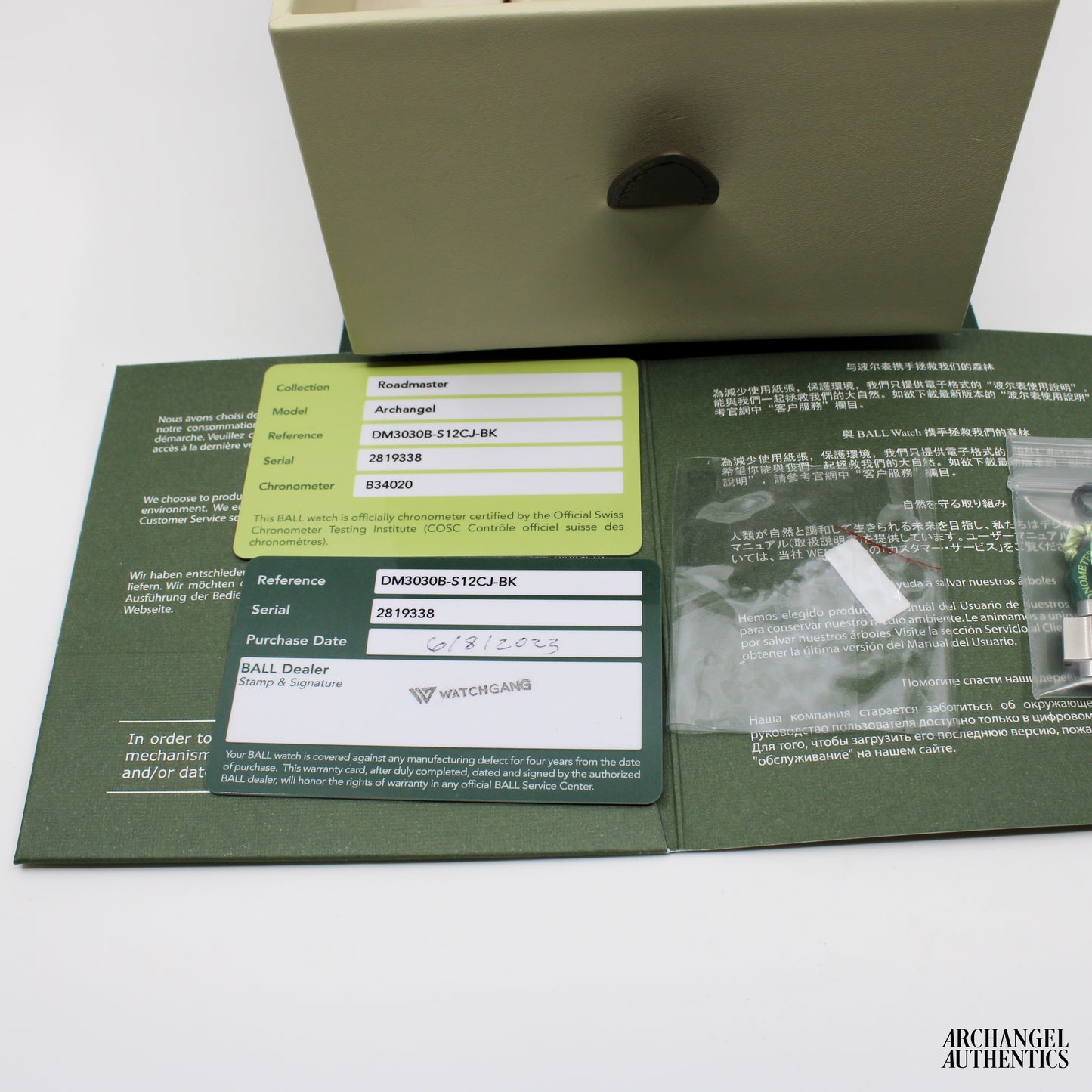 Ball Roadmaster Archangel Black 40mm DM3030B-S12CJ-BK