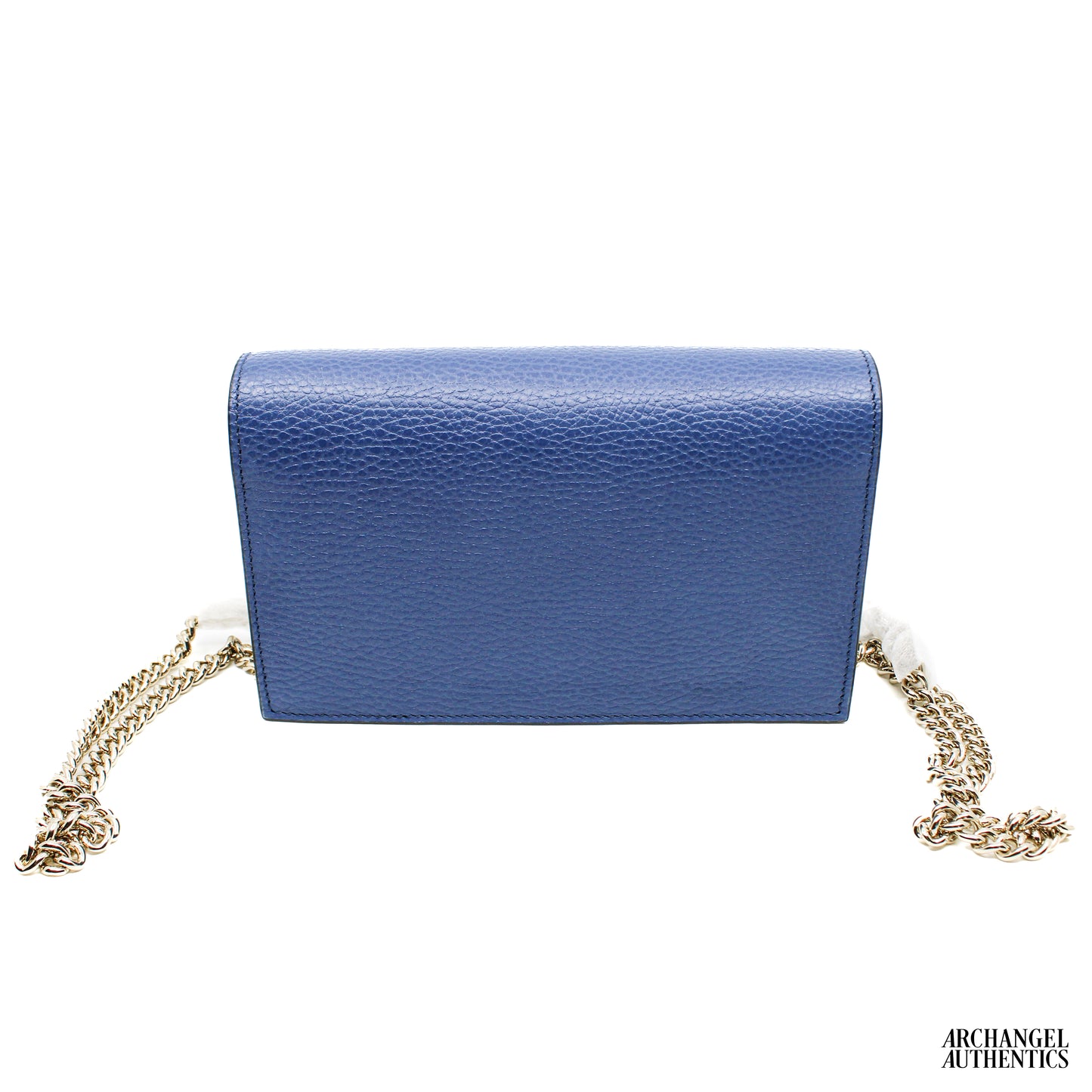 Gucci Interlocking GG Wallet On Chain (18 Card Slot) Blue