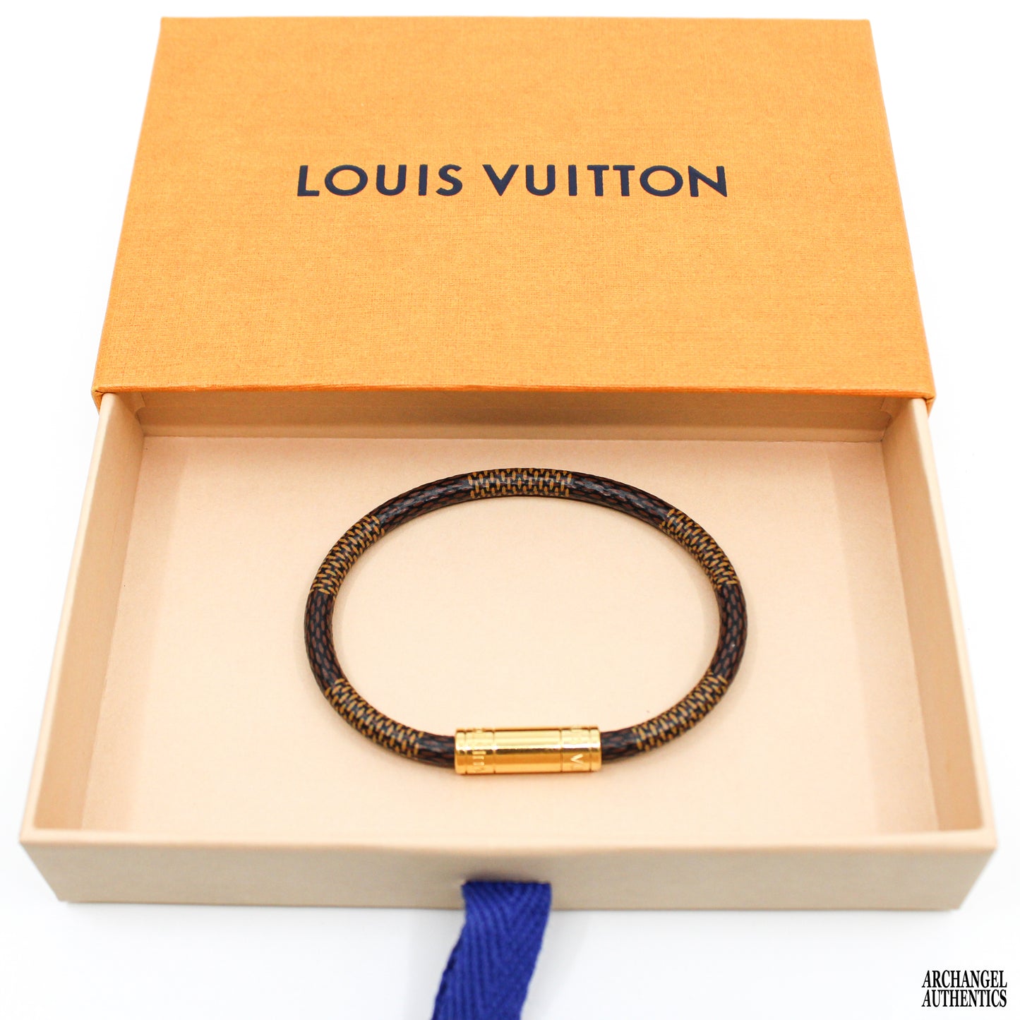 LV Canvas Ebene Keep It Damier Bracelet Bracelet Spain 2020