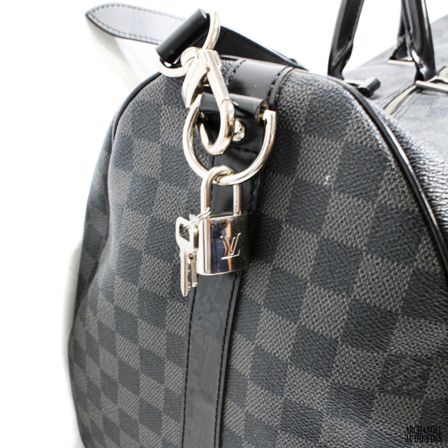 Louis Vuitton Keepall Bandoulière 55 Graphite Damier April 2003 France