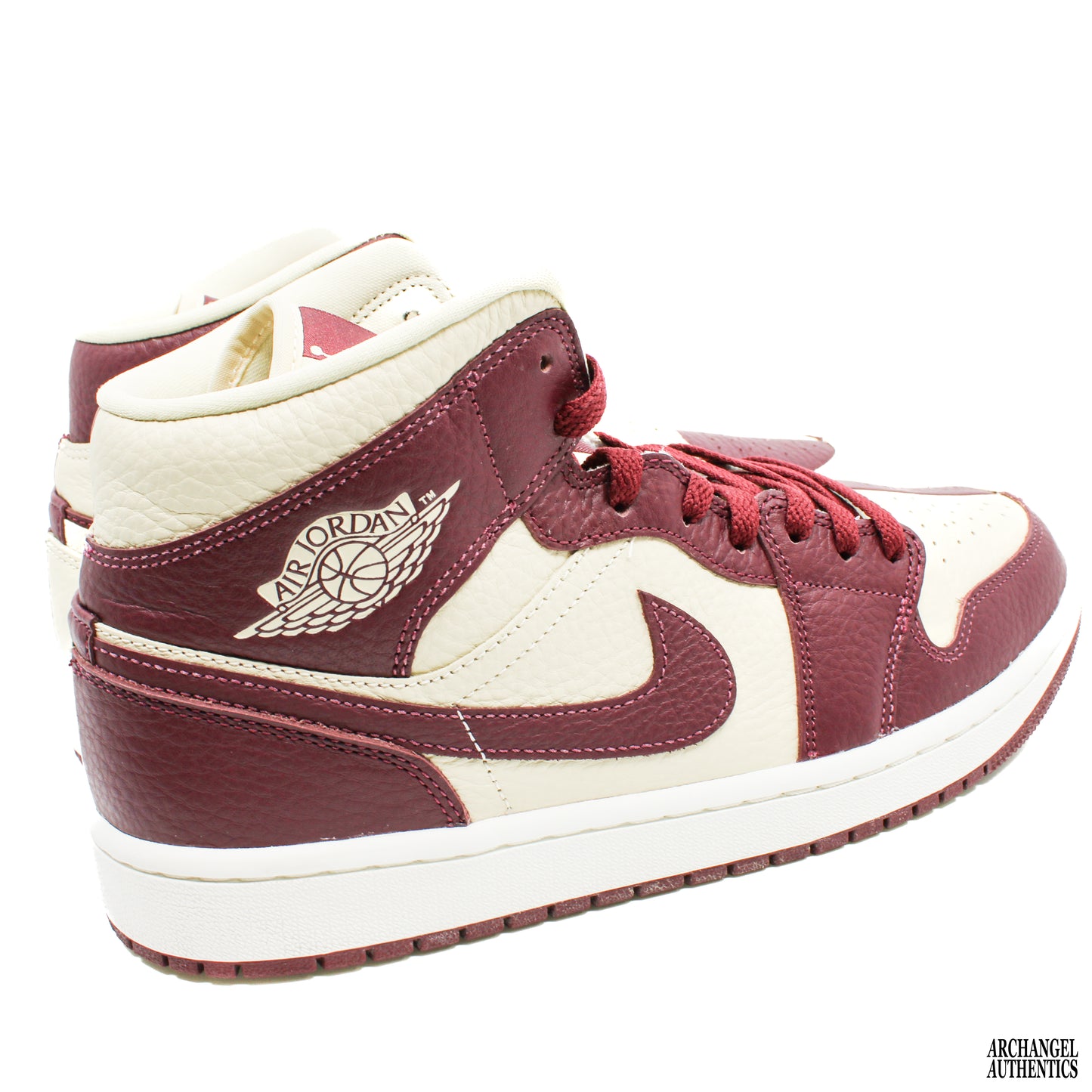 Nike Air Jordan 1 Mid SE Split Beach Cherrywood Red (W)