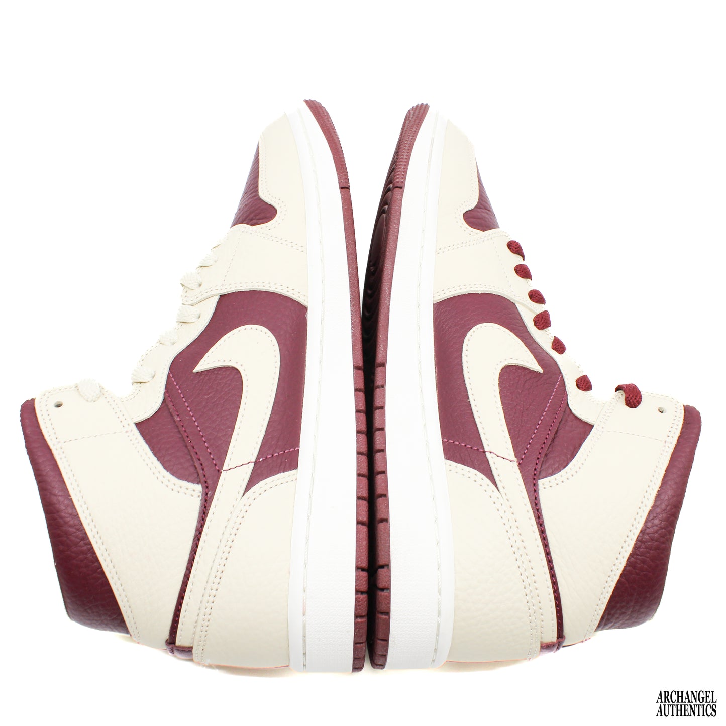 Nike Air Jordan 1 Mid SE Split Beach Cherrywood Red (W)