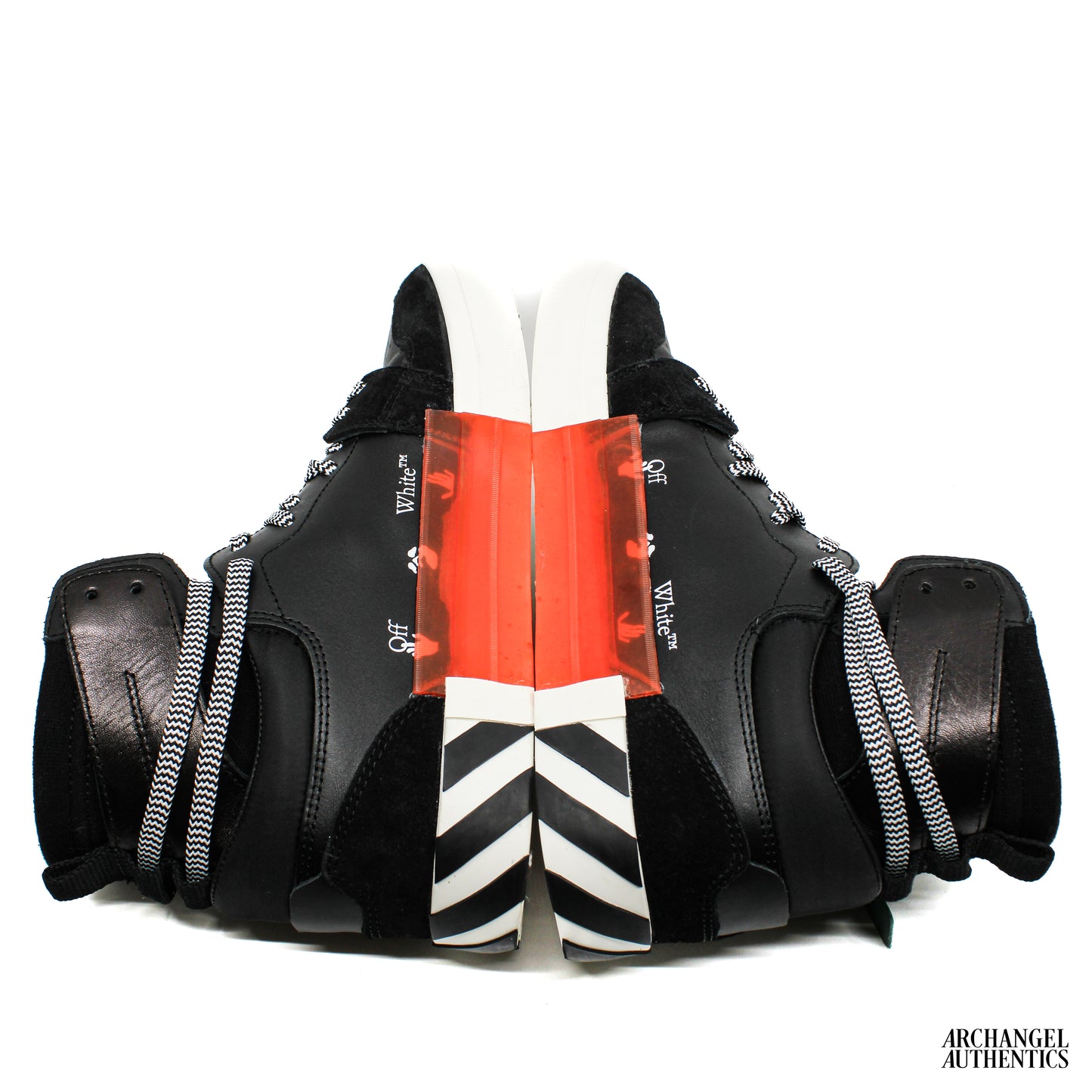 Off-White High Top Vulcanized 'Black White'