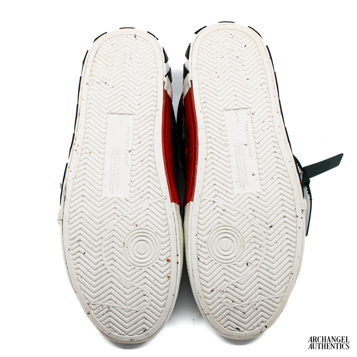 Off-White High Top Vulcanized 'Black White'