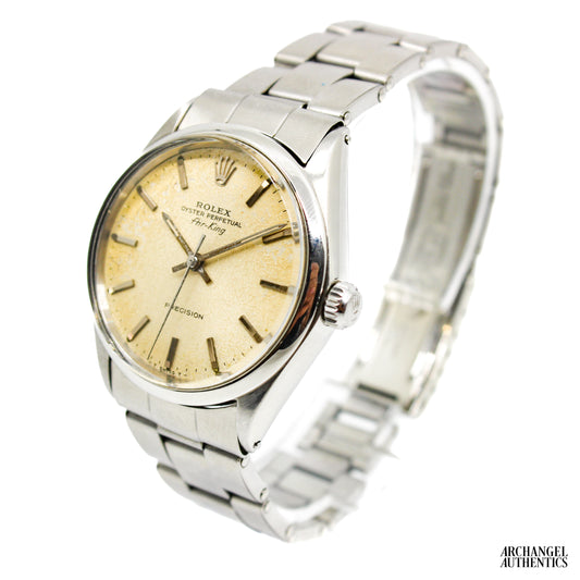 Rolex Air King 1970 Patina Dial "Popcorn Ceiling"
